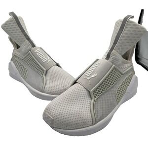 Puma Fenty Rihanna 189193-02 Women's Sneakers 9 Gray Quarry White Trainers Shoes